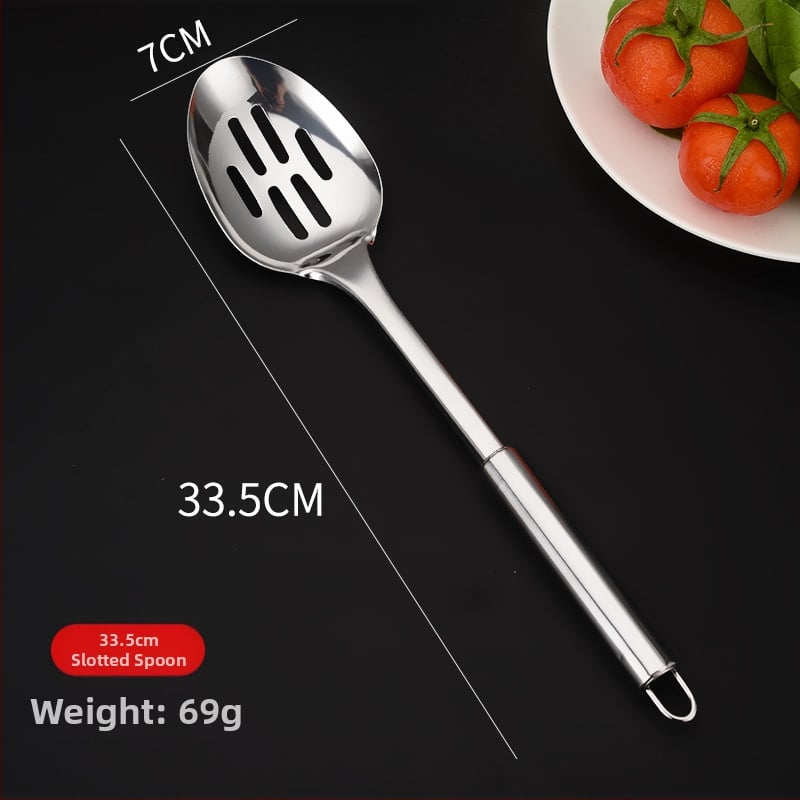 Σετ από ανοξείδωτο ατσάλι: 8 τεμάχια σπάτουλες και σουρωτήρι, μάρκα Laiya Xuan, αντιολισθητικός σχεδιασμός, λαβή από ανοξείδωτο χάλυβα