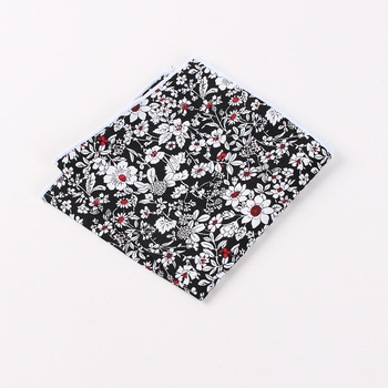 Batistă de buzunar cu model floral, din bumbac, unisex, stil lejer, toamna 2023