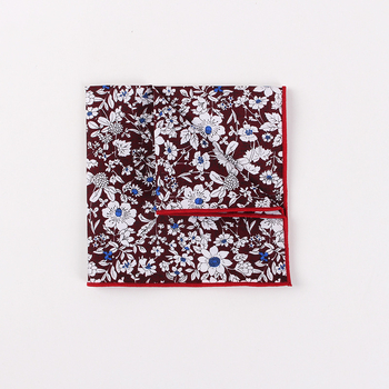 Batistă de buzunar cu model floral, din bumbac, unisex, stil lejer, toamna 2023