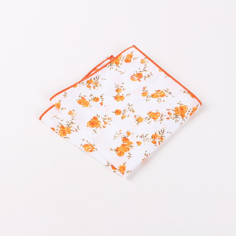 Batistă de buzunar cu model floral, din bumbac, unisex, stil lejer, toamna 2023