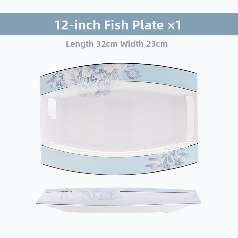 Csontporcelán rizses tálak készlet, virágos mintával, kerek formájú, mikrohullámú sütőben használható, glazúrozott felület