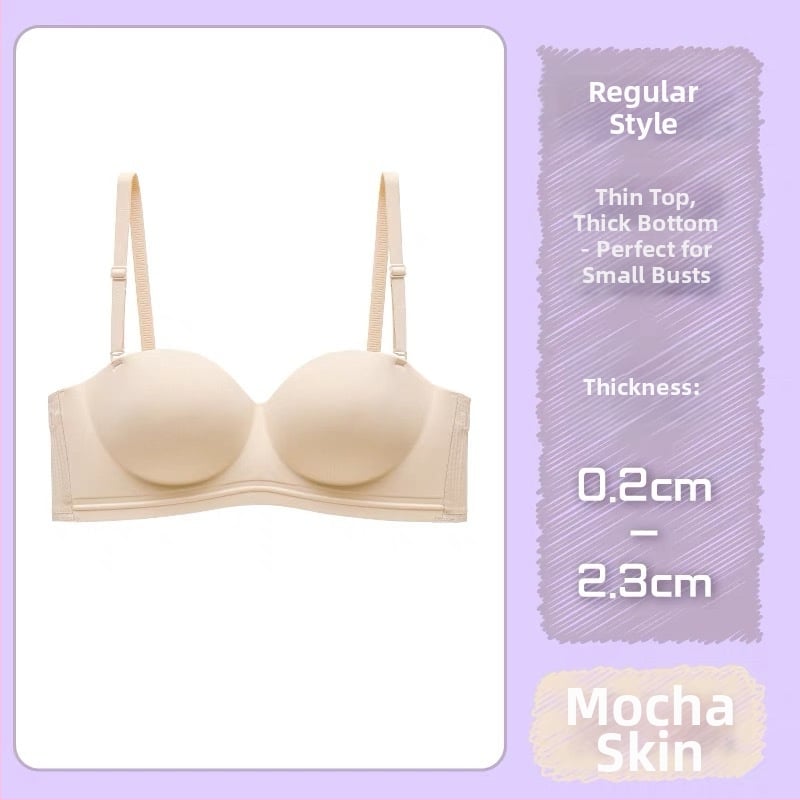Сутиен за повдигане с чаши 1/2, дишащ найлон, отстраними двойни презрамки, закопчаване с четири реда куки, без метални пръстени