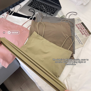 Потник без презрамки за бюст с формовани чаши, пълна чашка, дишащ найлон, стил жилетка