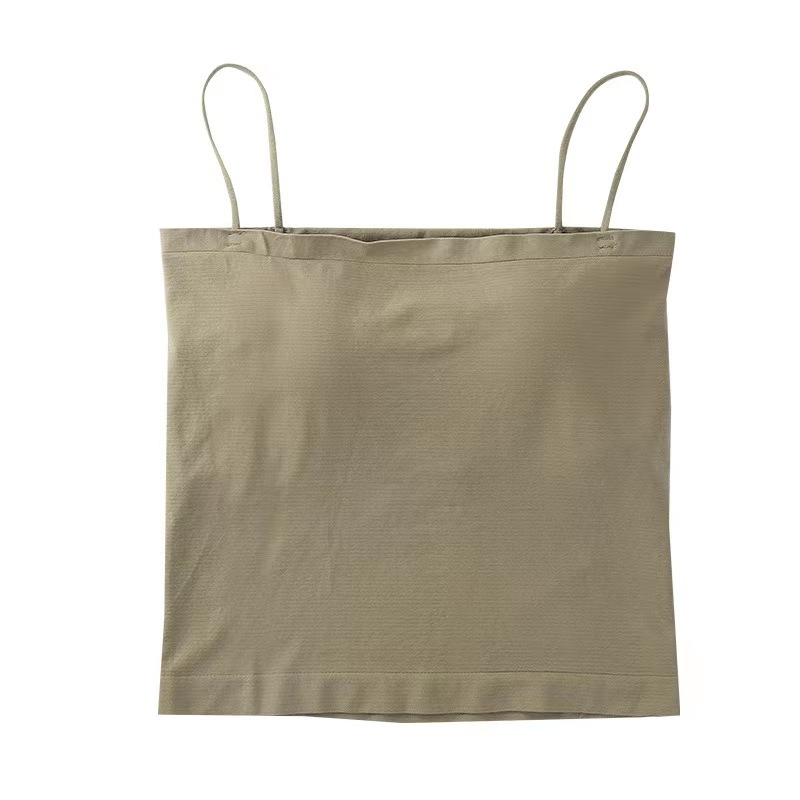 Потник без презрамки за бюст с формовани чаши, пълна чашка, дишащ найлон, стил жилетка