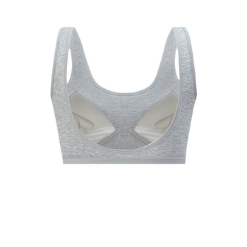 Памучен бюстгърт с обвивка около гърдите и потник (tube top), пълни чаши, 90-95% памук, корсетно вдъхновение, лек спортен стил, дишаща горна опора и оформяне на гърба, попиване на пот.