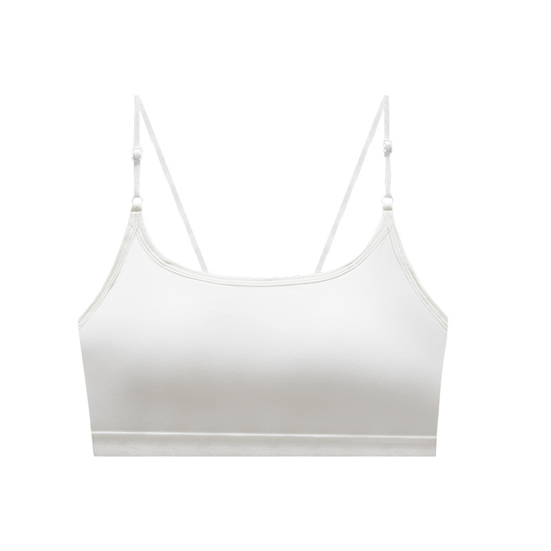 Bavlnená podprsenka bez ramienok s vložkou do poprsia, plný košíček, bez drôtikov