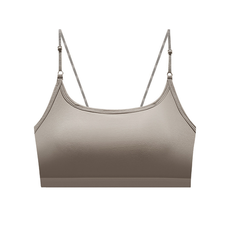 Bavlnená podprsenka bez ramienok s vložkou do poprsia, plný košíček, bez drôtikov