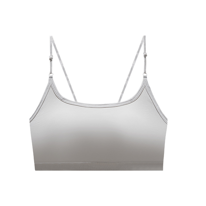 Bavlnená podprsenka bez ramienok s vložkou do poprsia, plný košíček, bez drôtikov