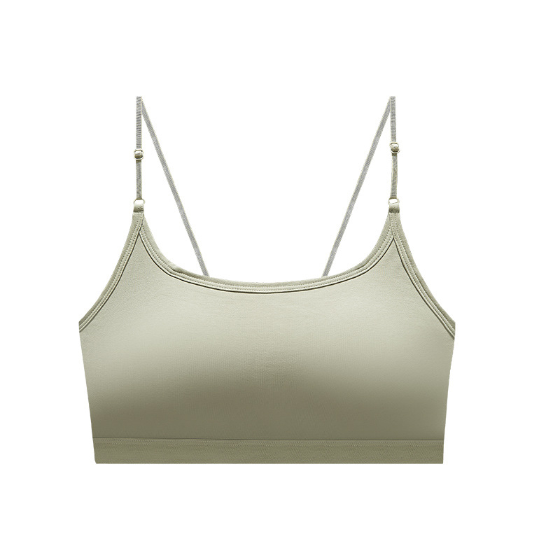 Bavlnená podprsenka bez ramienok s vložkou do poprsia, plný košíček, bez drôtikov