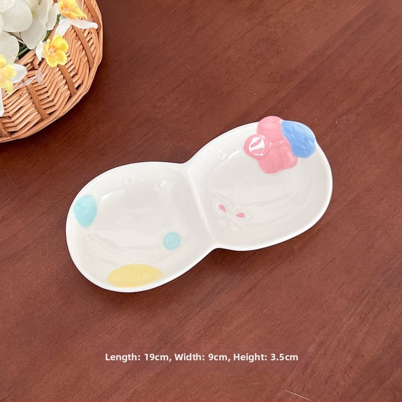 Kerámia étkészlet Magnesium Union – kézzel festett karikatúra dizájn, kerek alak, mikrohullámú sütőben is használható