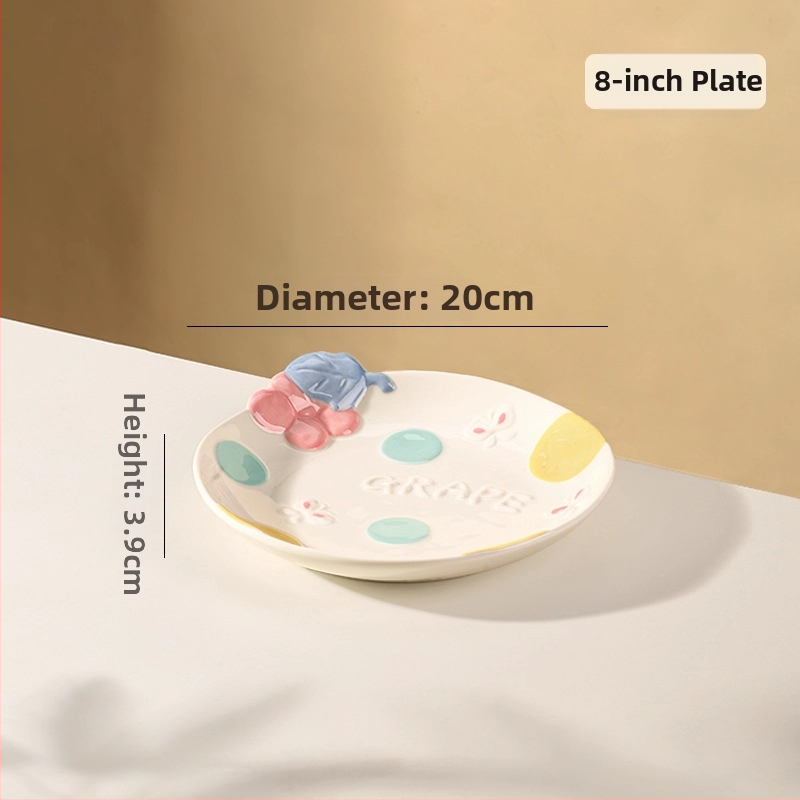 Kerámia étkészlet Magnesium Union – kézzel festett karikatúra dizájn, kerek alak, mikrohullámú sütőben is használható