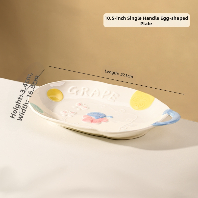 Kerámia étkészlet Magnesium Union – kézzel festett karikatúra dizájn, kerek alak, mikrohullámú sütőben is használható