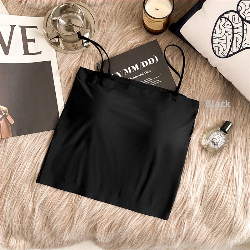 Потник за бюст с фиксирана чашка, Ice Silk плат, 80–90% найлон, дишащ, антиизпъкване, горна опора