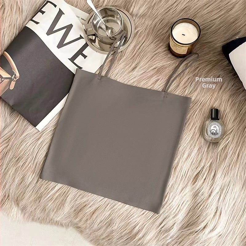 Потник за бюст с фиксирана чашка, Ice Silk плат, 80–90% найлон, дишащ, антиизпъкване, горна опора