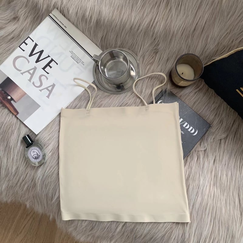 Потник за бюст с фиксирана чашка, Ice Silk плат, 80–90% найлон, дишащ, антиизпъкване, горна опора