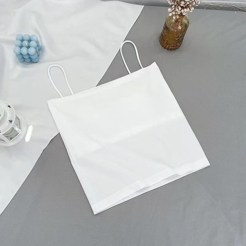 Дишащо нейлоново горнище за бюст под формата тръба (tube top) с пълна чашка и средна чашка, материя 90–95% нейлон, стил жилетка