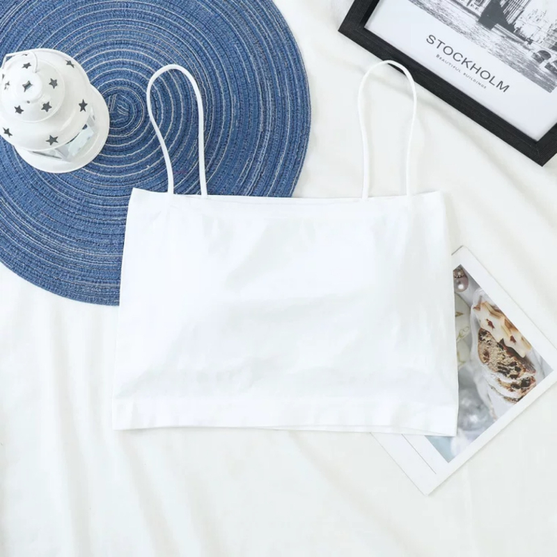 Дишащо нейлоново горнище за бюст под формата тръба (tube top) с пълна чашка и средна чашка, материя 90–95% нейлон, стил жилетка