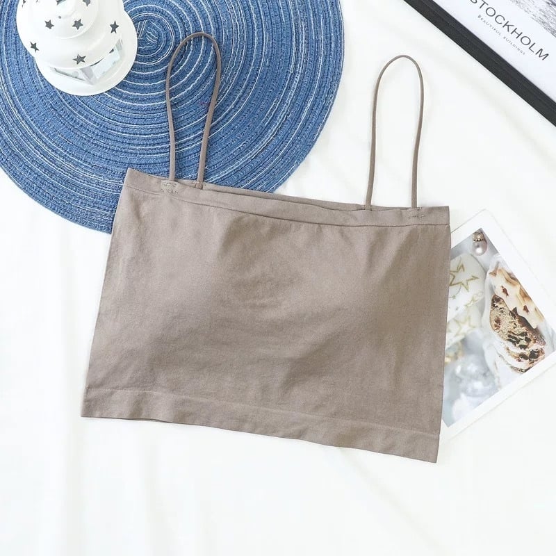 Дишащо нейлоново горнище за бюст под формата тръба (tube top) с пълна чашка и средна чашка, материя 90–95% нейлон, стил жилетка