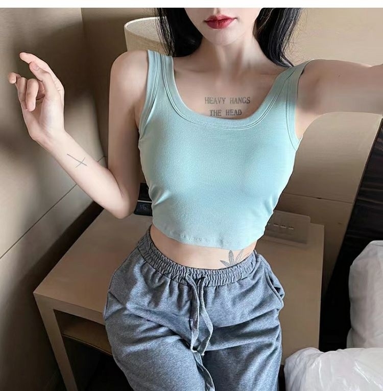 Damski čipkasti top bez leđa s ugrađenim jastučićima za grudi — sve-u-jednom crop top