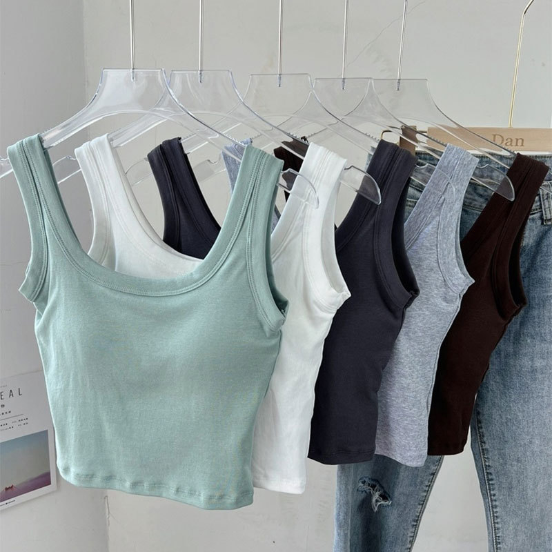 Damski čipkasti top bez leđa s ugrađenim jastučićima za grudi — sve-u-jednom crop top