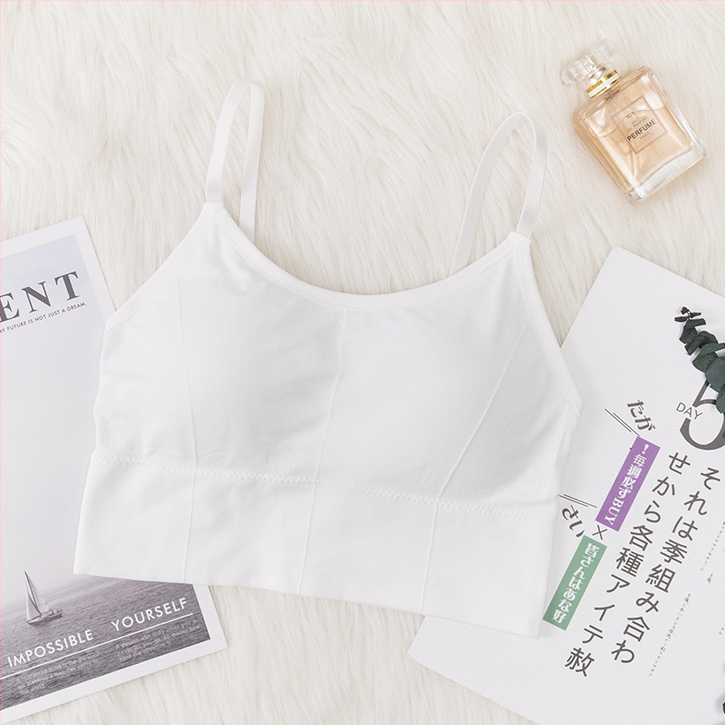 Безшевен потник бюстгальтер за млади жени – 3/4 чашка, тънък формован чашка, 70–80% полиестер, диша, комфорт, защита от изпъкване, красива гръбна част