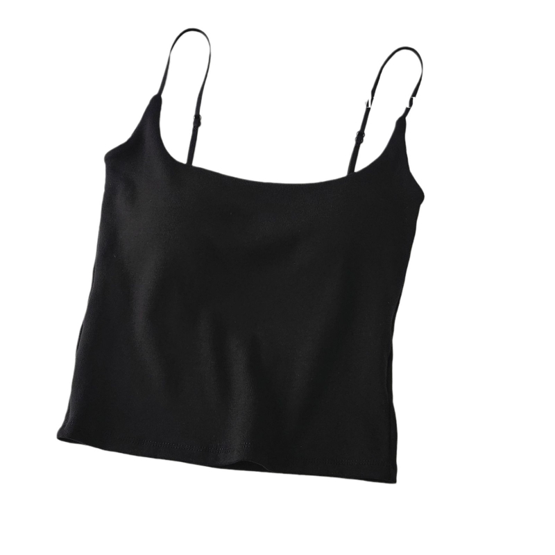 Pamukasti cami gornji s 3/4 košarica, oblikovan košarica (tanak vrh, debela donja), leđa bandeau