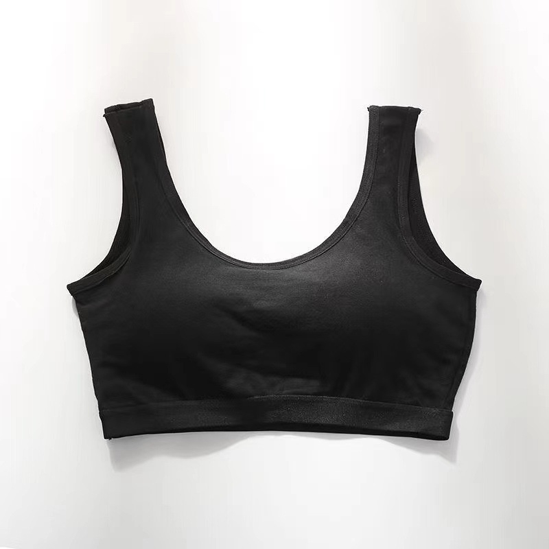 Pamukasti sportski tube top s fiksnim košaricama i ugrađenim grudnjakom, bez naramenica, lijep leđa dizajn