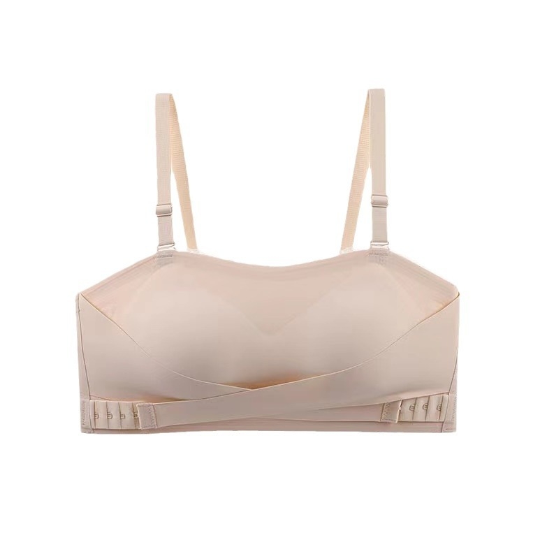 Be peteliškių, belaidė, nematoma, su pilnomis kupromis ir plonais formuojančiais puodeliais, nailono audinys