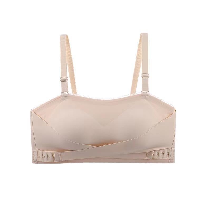 Be peteliškių, belaidė, nematoma, su pilnomis kupromis ir plonais formuojančiais puodeliais, nailono audinys