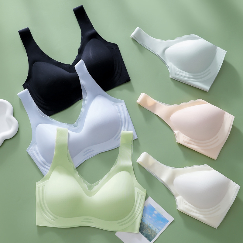 Найлонов бандеу сутиен без презрамки, безшевен, тънки чашки, дишащ дизайн, гръдна дължина