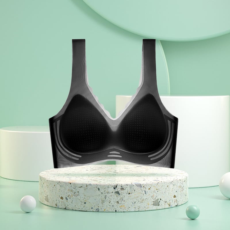 Найлонов бандеу сутиен без презрамки, безшевен, тънки чашки, дишащ дизайн, гръдна дължина