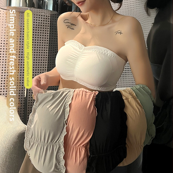 Без презрамки бюстие топ от ice silk – нейлон, дишащ, регулируем, корсетен стил, пълен чашков дизайн