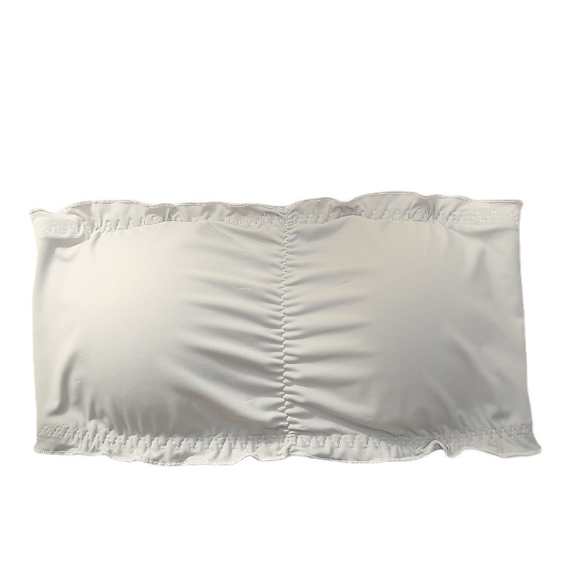 Без презрамки бюстие топ от ice silk – нейлон, дишащ, регулируем, корсетен стил, пълен чашков дизайн