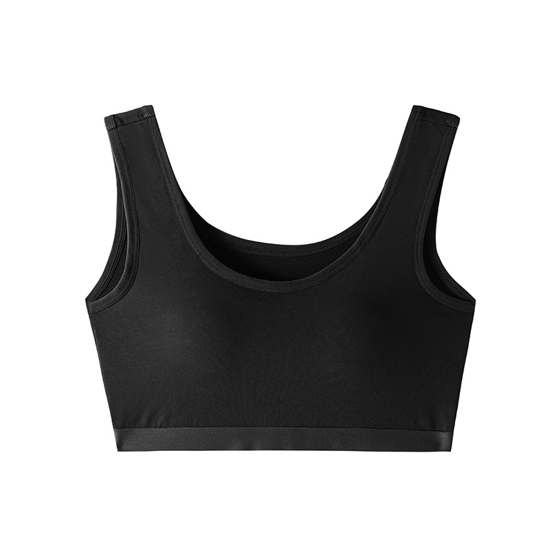 Yumei 109 Bavlnený tub-top podprsenka pre ženy, bez kostíc, plné košíčky, stredná tvarová výplň, dýchajúce chrbát, jar 2024