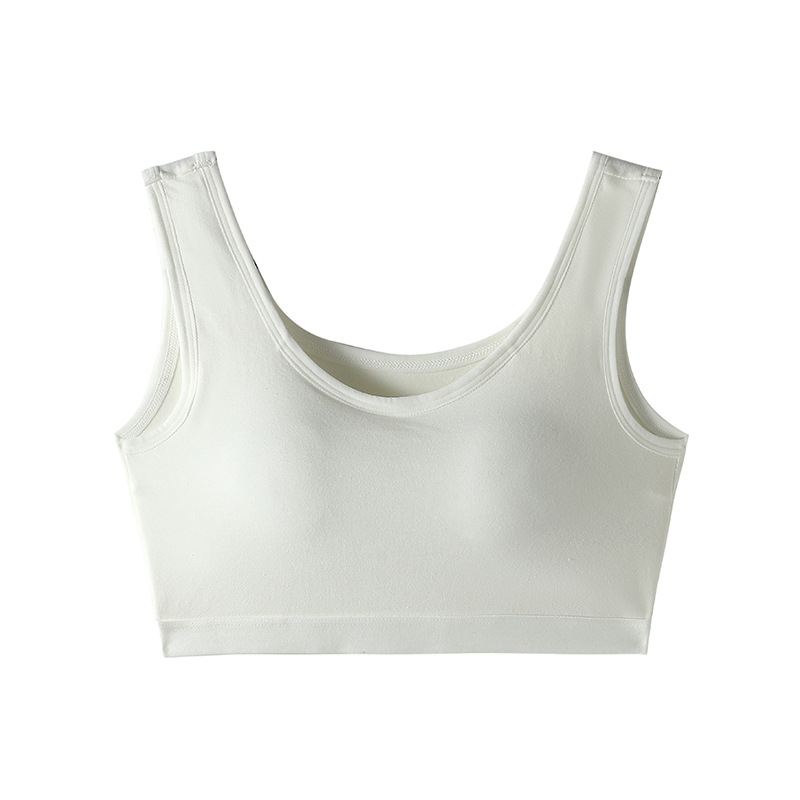 Yumei 109 Bavlnený tub-top podprsenka pre ženy, bez kostíc, plné košíčky, stredná tvarová výplň, dýchajúce chrbát, jar 2024