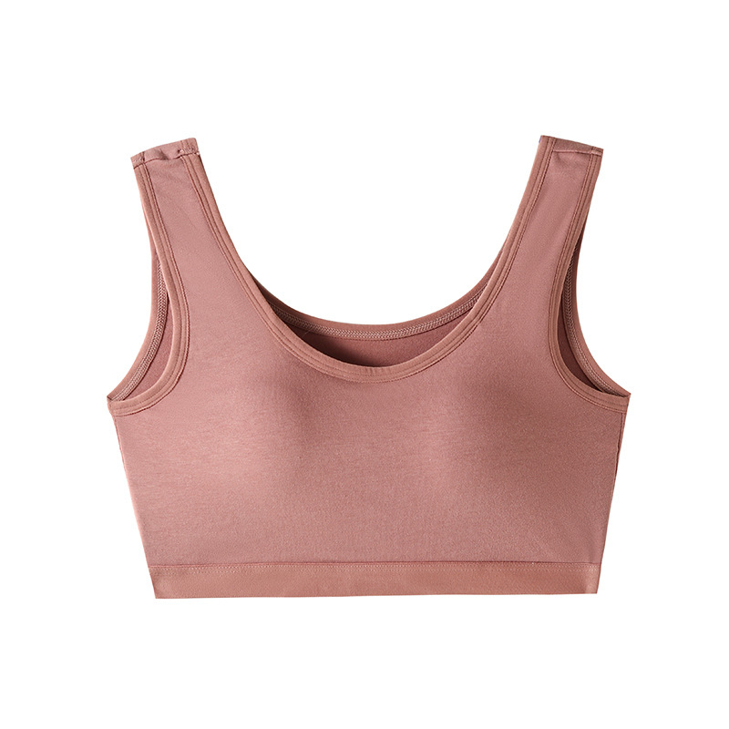 Yumei 109 Bavlnený tub-top podprsenka pre ženy, bez kostíc, plné košíčky, stredná tvarová výplň, dýchajúce chrbát, jar 2024