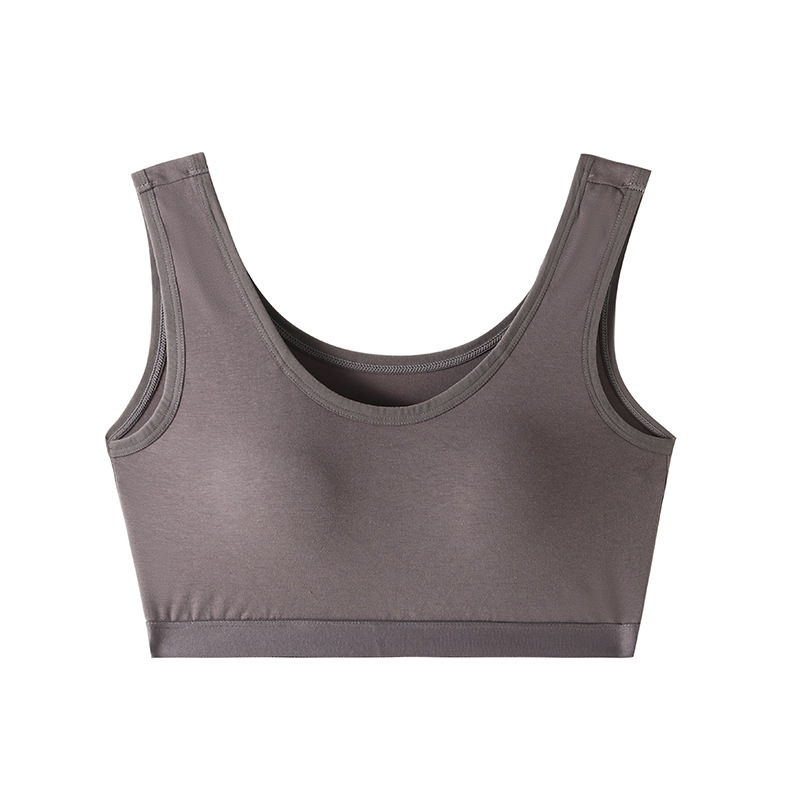 Yumei 109 Bavlnený tub-top podprsenka pre ženy, bez kostíc, plné košíčky, stredná tvarová výplň, dýchajúce chrbát, jar 2024