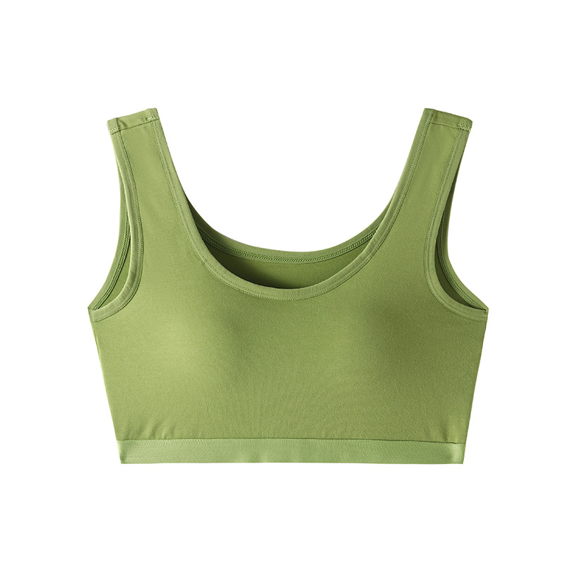 Yumei 109 Bavlnený tub-top podprsenka pre ženy, bez kostíc, plné košíčky, stredná tvarová výplň, dýchajúce chrbát, jar 2024