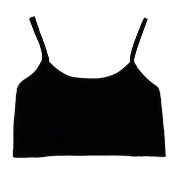 Modal kratki top s dvostrukim naramenicama za žene, jednobojni bustier top za ljeto