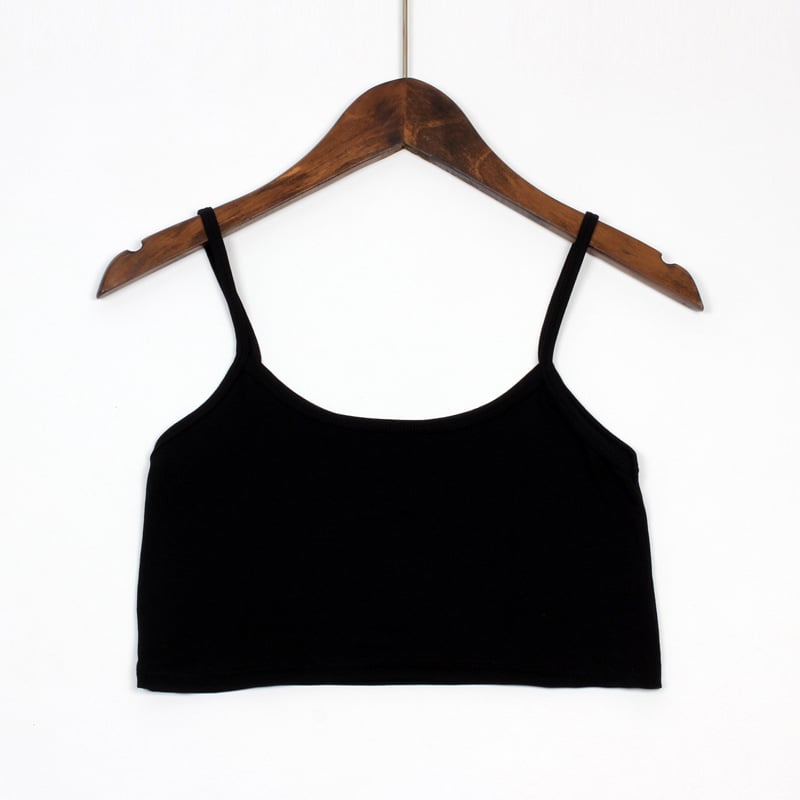 Modal kratki top s dvostrukim naramenicama za žene, jednobojni bustier top za ljeto
