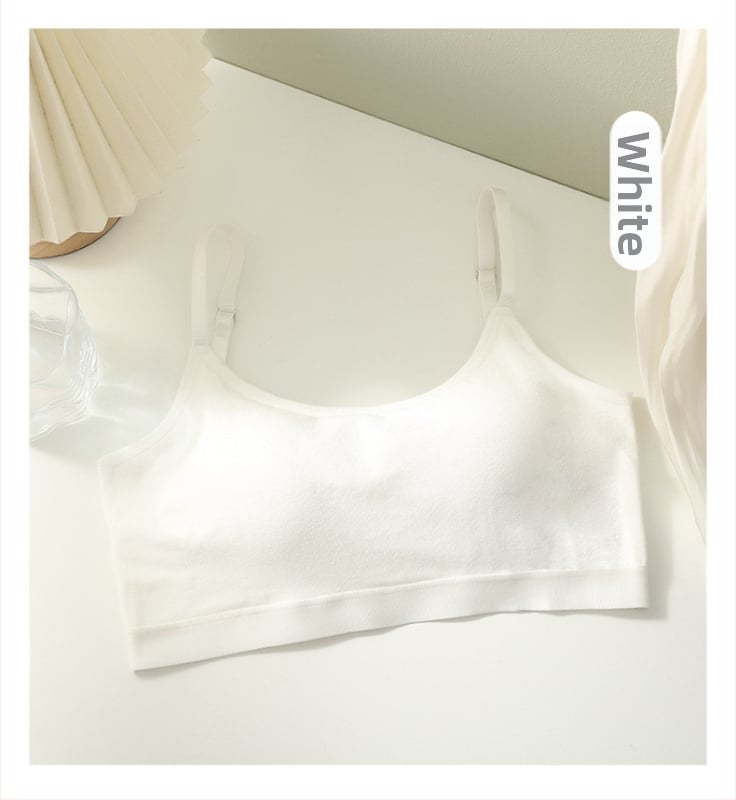 Памучен безпрезрамков сутиен с тънки формовани чашки и U‑образна гръбна част