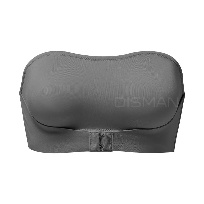 Сутиен тип Wrap/Tube топ – без презрамки, без гръб, push-up, тънко оформени чашки, пълна чашка, найлонова материя