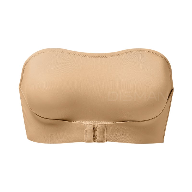 Сутиен тип Wrap/Tube топ – без презрамки, без гръб, push-up, тънко оформени чашки, пълна чашка, найлонова материя