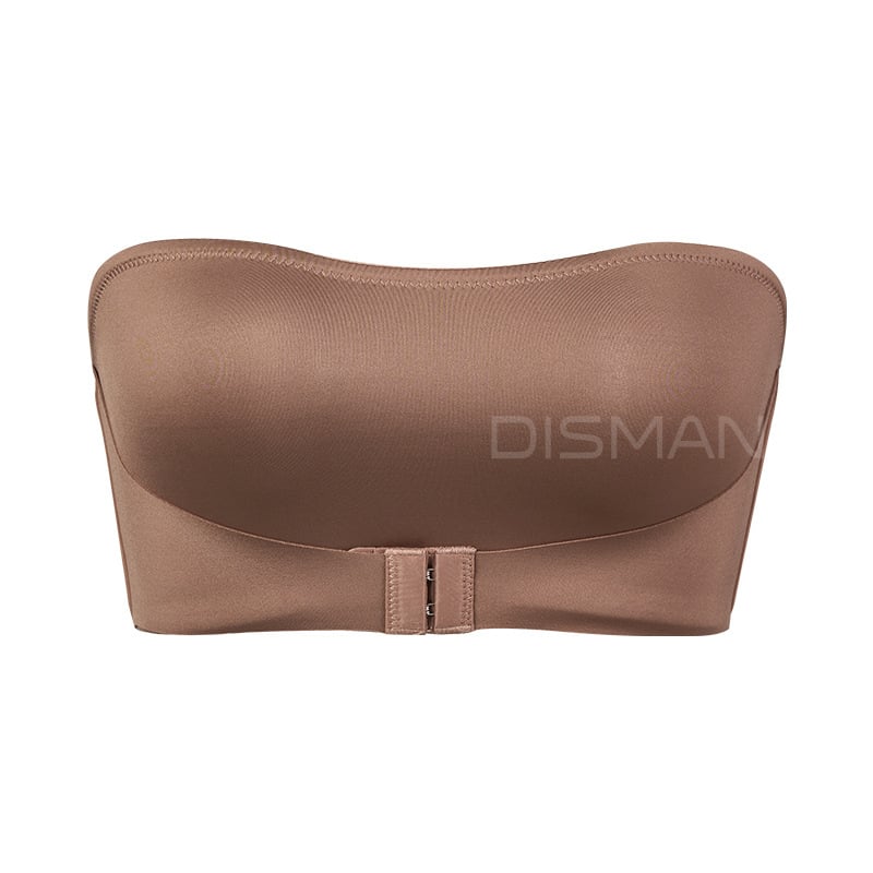 Сутиен тип Wrap/Tube топ – без презрамки, без гръб, push-up, тънко оформени чашки, пълна чашка, найлонова материя