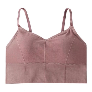 Sportski top bez naramenica, s otvorenim leđima (Backless, Seamless, prozračan poliester, Ultra tanke oblikovane košarice, puna košarica)