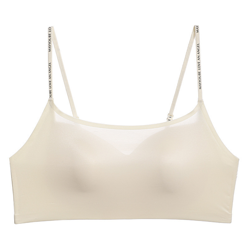 Bezšivni grudnjak s hladićim mliječnim saténom, košarica 3/4 s tankim oblikovanjem, fiksne naramenice, stražnje zatvaranje s 3 redovima kopči