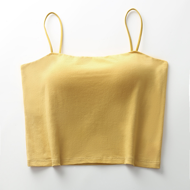 Miyisi pamukasti bustier bez naramenica s fiksnim čašicama, prozračno leđa, svestran osnovni sloj