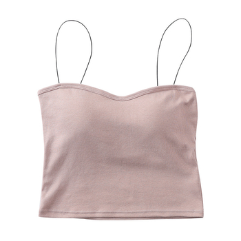100% pamukasti tube top s uklonjivim čašicama, lijepim leđima, pamukasti top za žene