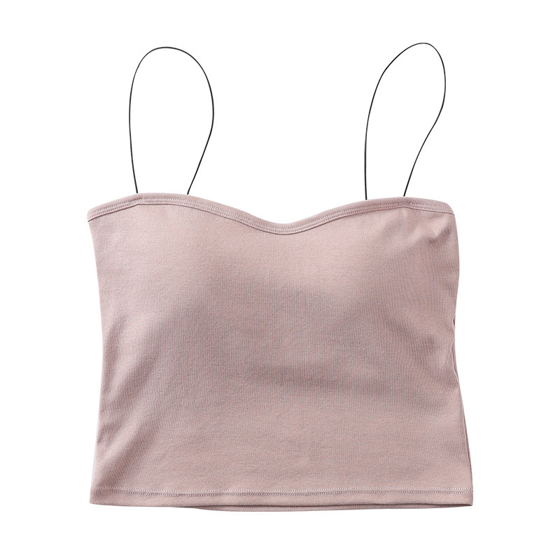 100% pamukasti tube top s uklonjivim čašicama, lijepim leđima, pamukasti top za žene