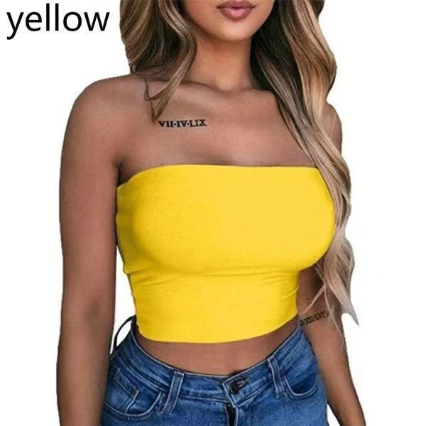 Top bez naramenja s wrapom za prsa — milk silk, 95% polyester, molded full cups; breathable, anti-glare